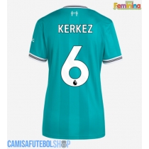 Camisa de time de futebol Liverpool Milos Kerkez #6 Replicas 3º Equipamento Feminina 2025-26 Manga Curta